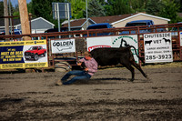 Three Forks Rodeo Steer Wrestling 7-14-18